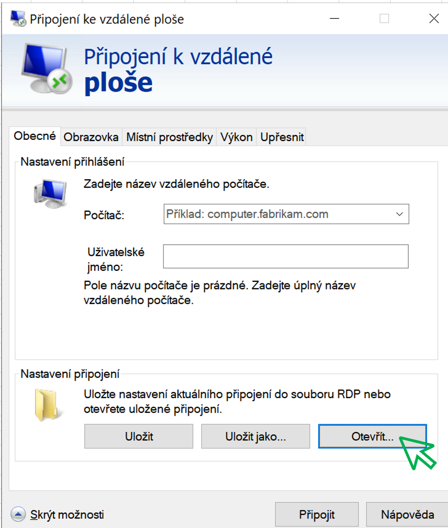 TAS Postupy navody RDS - nastaveni pipojeni RDS - vice uivatelskych ut - vytvoeni zastupcimage-20211005-083544.png
