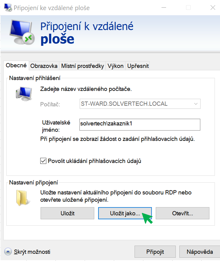 TAS Postupy navody RDS - nastaveni pipojeni RDS - vice uivatelskych ut - vytvoeni zastupcimage-20211005-084806.png